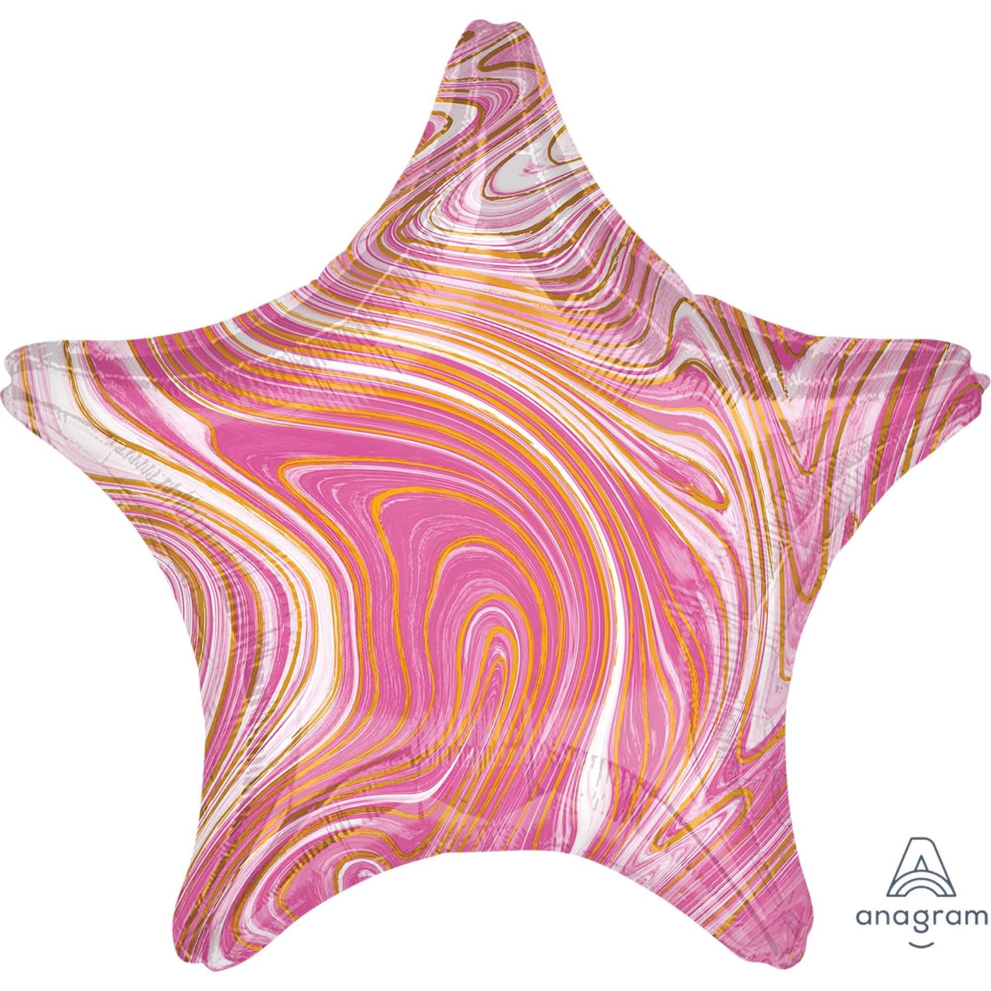 45cm Standard XL Marblez Pink Star