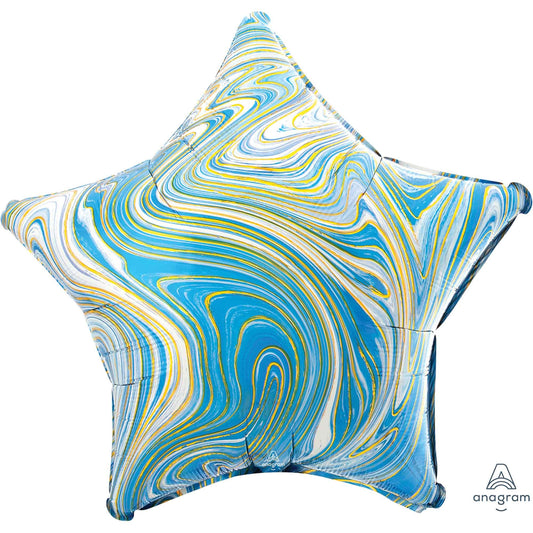 45cm Standard XL Marblez Blue Star