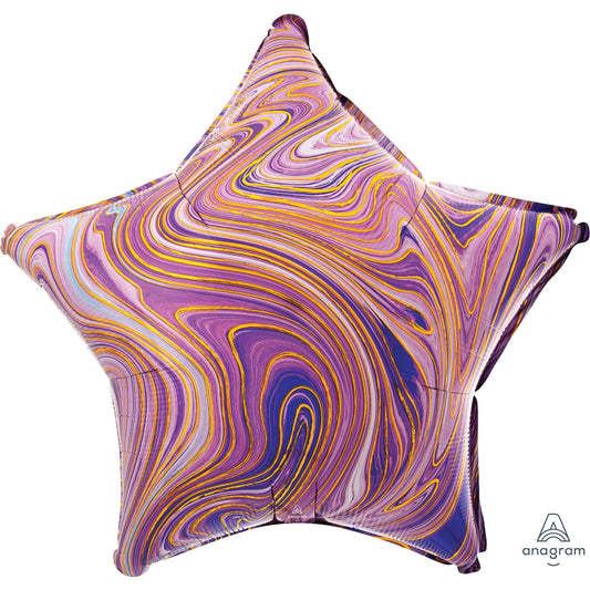 45cm Standard XL Marblez Purple Star