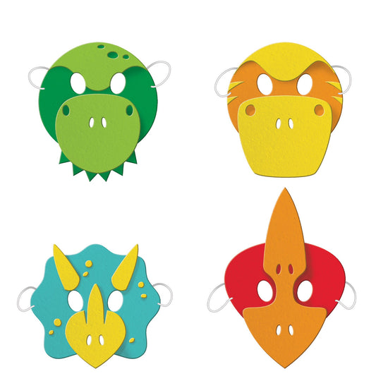 Boy Dino Party Decor Foam Masks Child Size