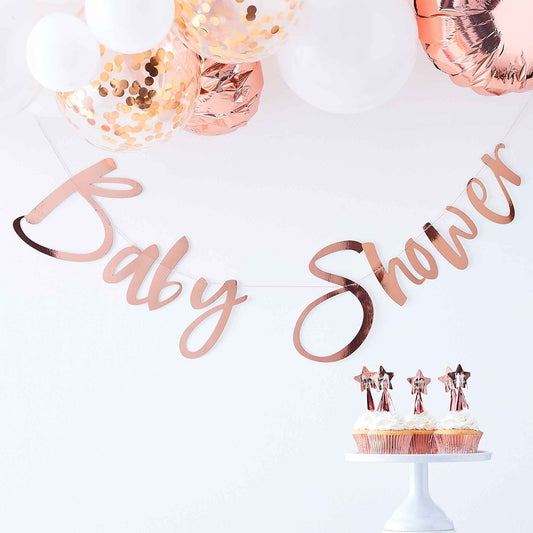 Twinkle Twinkle Backdrop Baby Shower Rose Gold