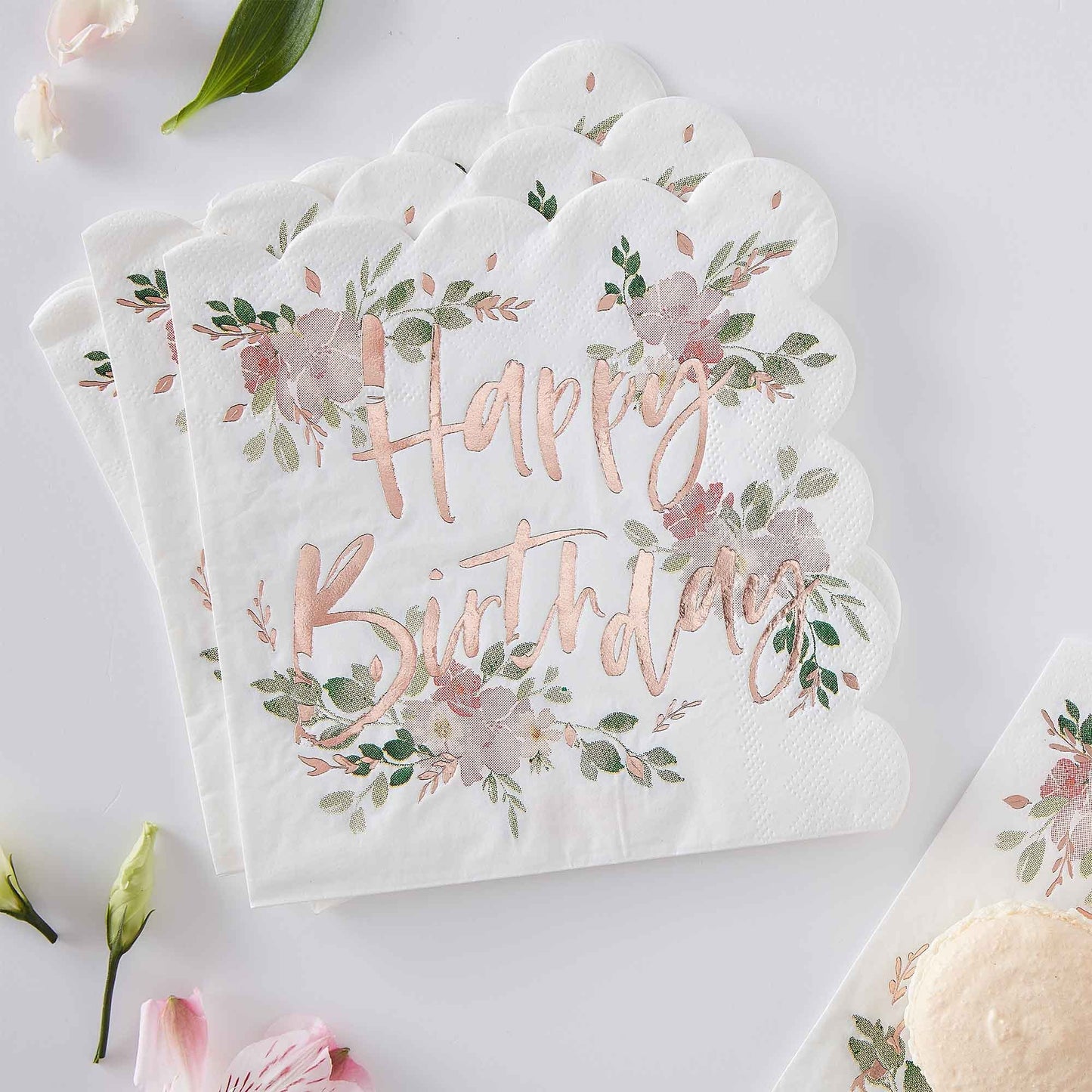 Ditsy Floral Happy Birthday Napkins