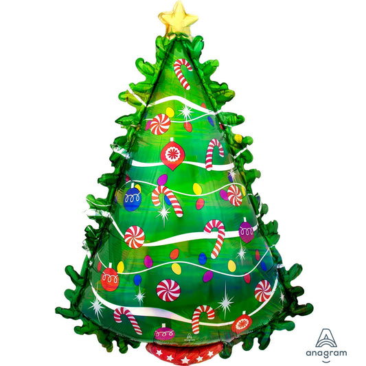 SuperShape Holographic Green Christmas Tree