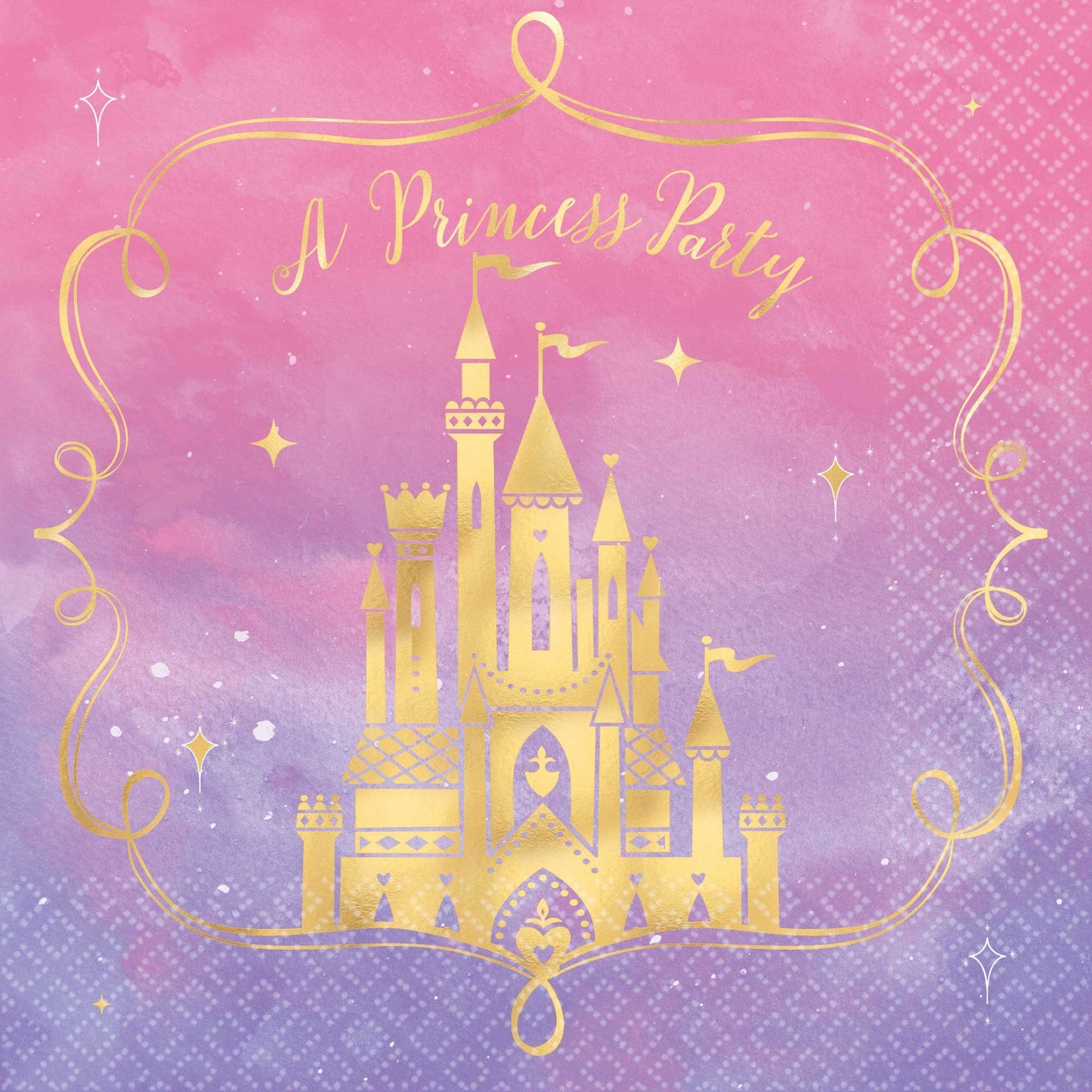 Disney Princess Once Upon A Time Lunch Napkins Hot Stamped