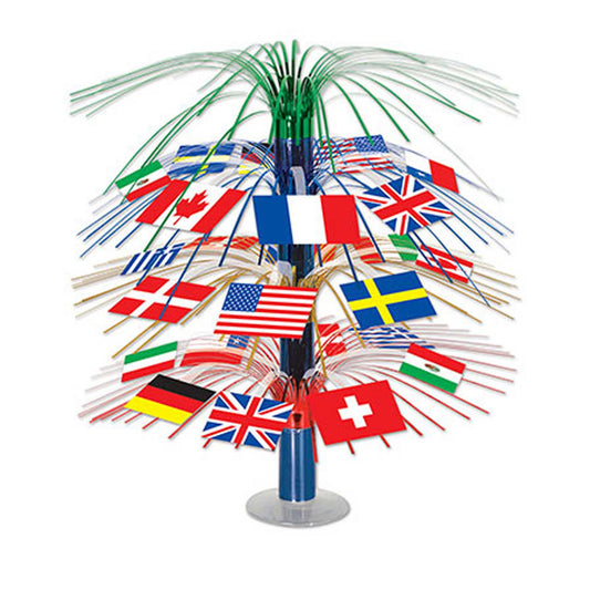 International Flags Cascade Centrepiece