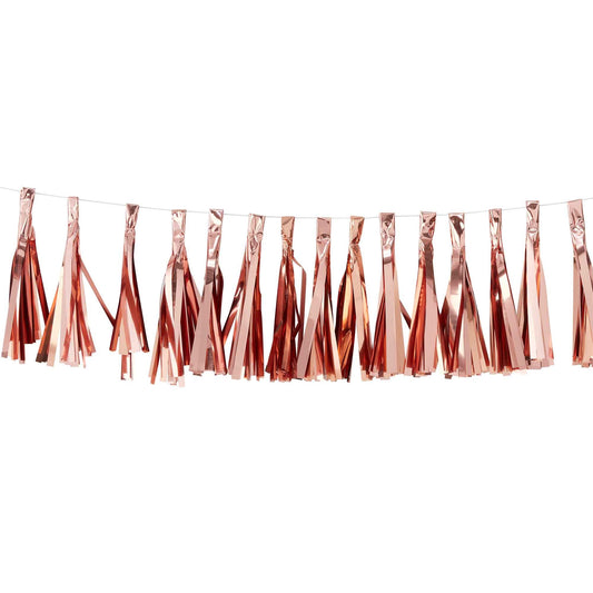 Pick & Mix Rose Gold Tassel Garland Rose Gold