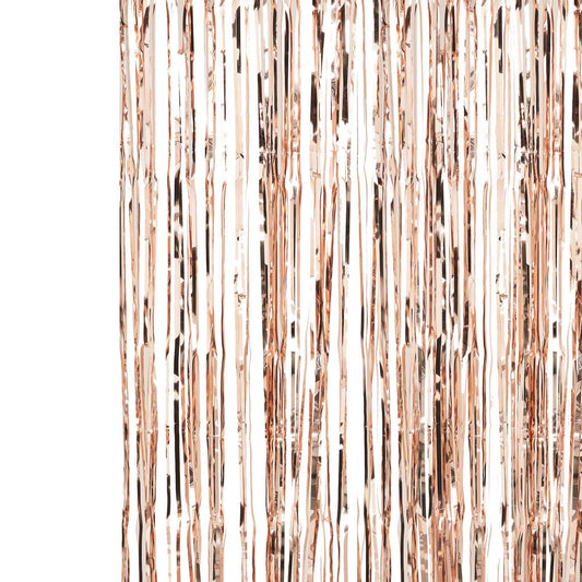 Pick & Mix Rose Gold Fringe Curtain Rose Gold