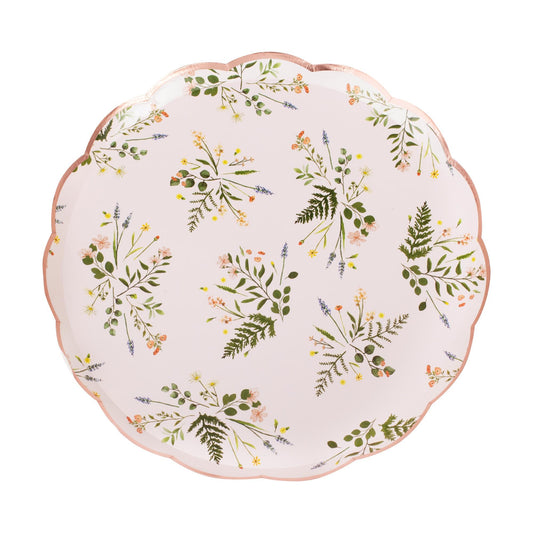 Lets Par Tea Paper Plates Floral