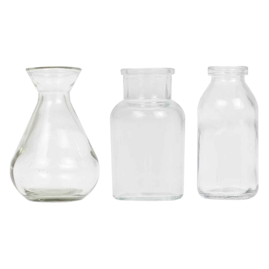 Botanical Wedding Decorations Glass Bottle Set