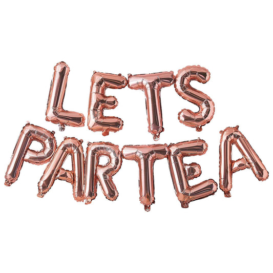 Lets Par Tea Balloon Bunting Let's Part Tea