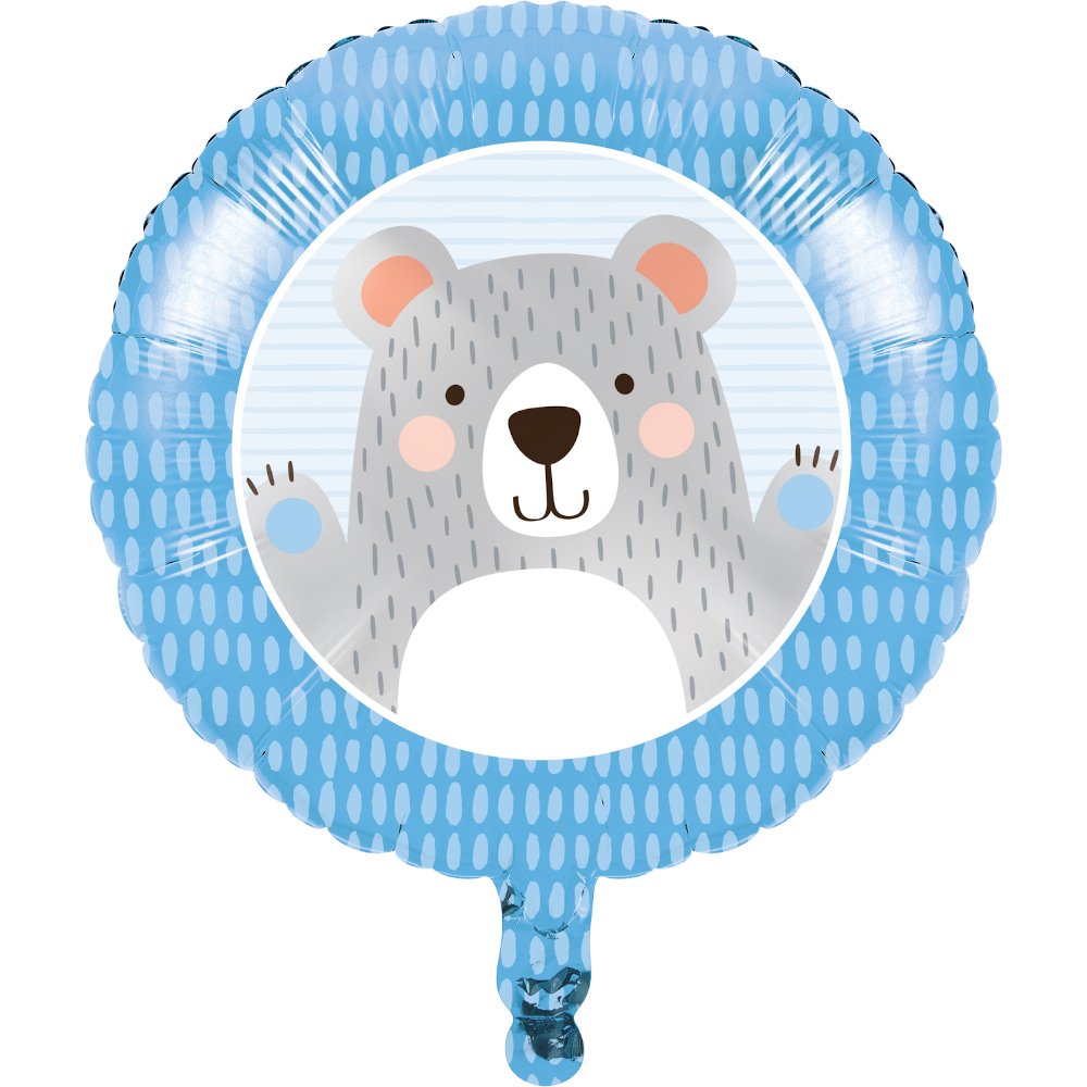 45cm 1st Birthday Bear Foil Balloon