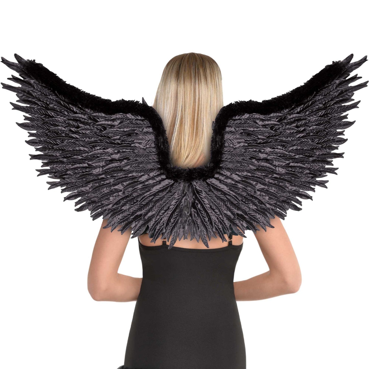 Angel Wings Dark Black Marabou Faux Fur Feathers