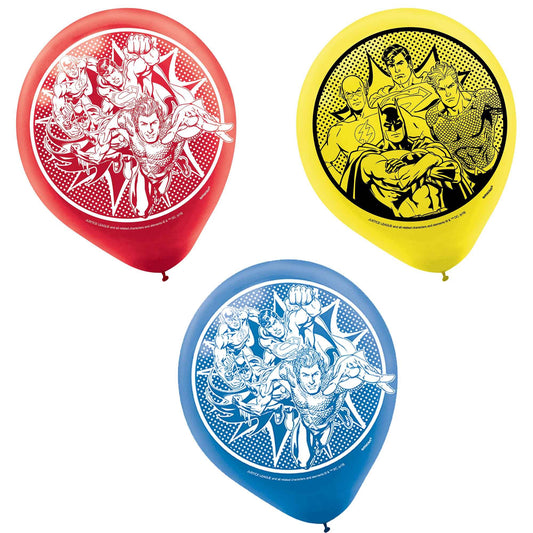 Justice League Heroes Unite 30cm Latex Balloons