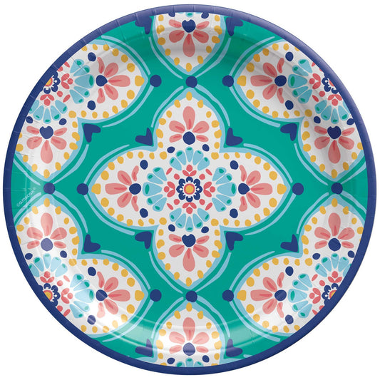 Boho Vibes 26cm Round Paper Plates