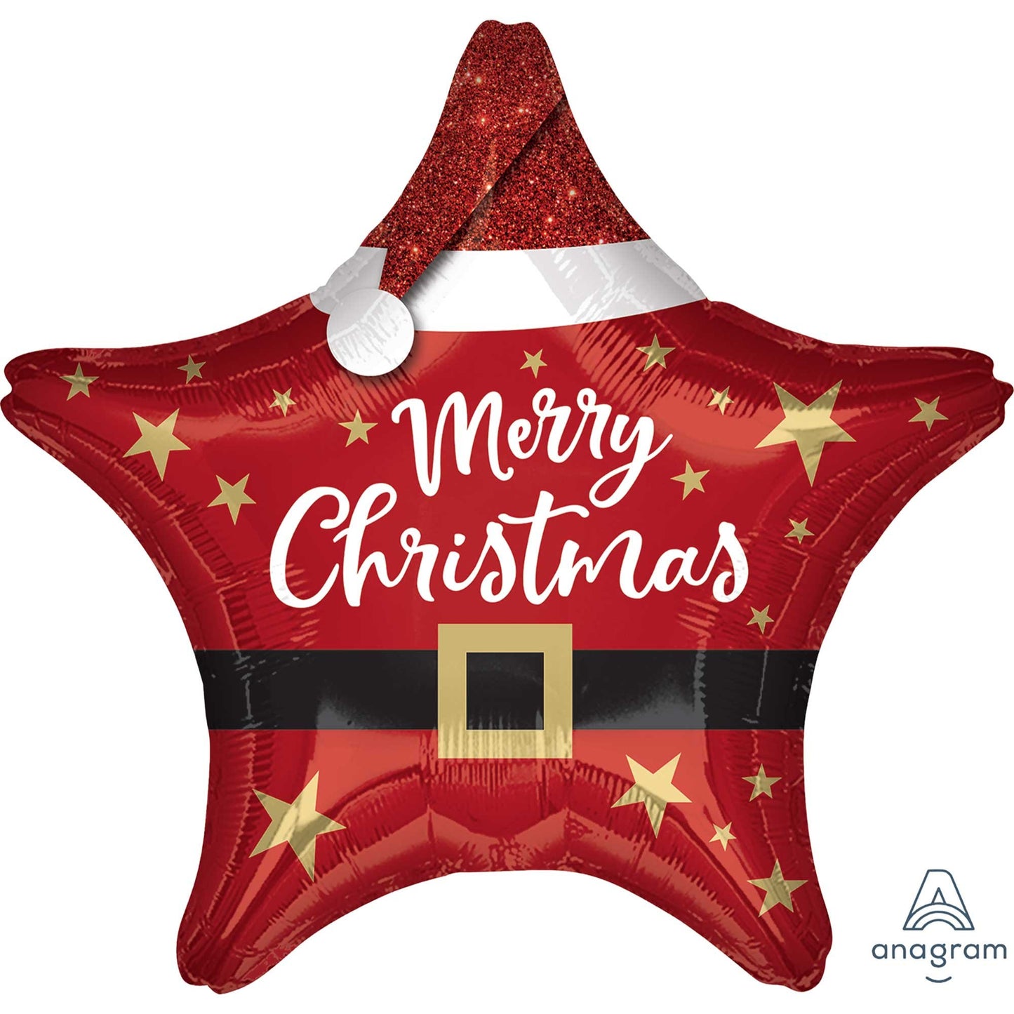 45cm Standard XL Santa Merry Christmas Star