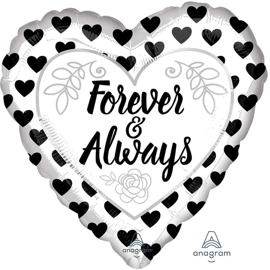 45cm Standard HX Forever & Always Black & White