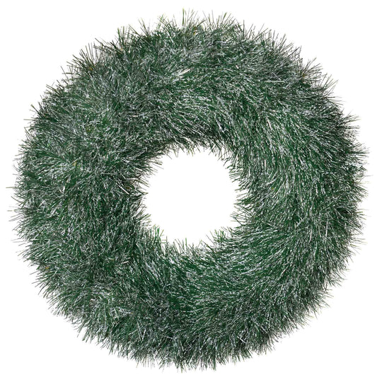 Tinsel Pine Look Christmas Wreath 43cm