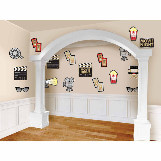 Glitz & Glam Movie Night Cutouts Hot-Stamped