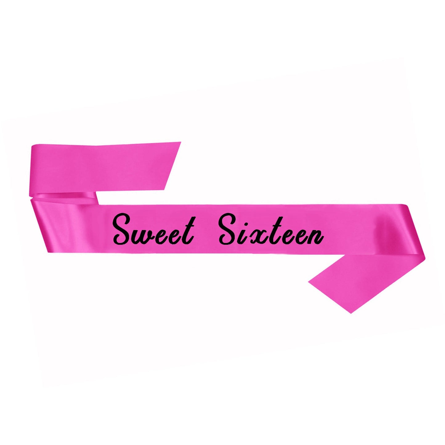 Sweet Sixteen Pink Fabric Sash