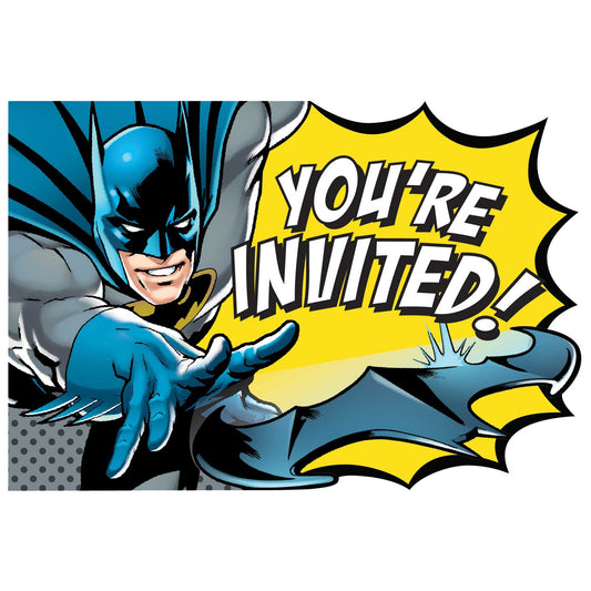 Batman Heroes Unite Party Invitations (Pack of 8)