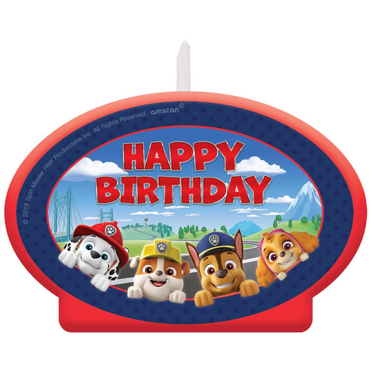 Paw Patrol Adventures Birthday Candle