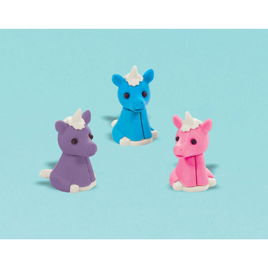 Value Pack Favors Unicorn Erasers