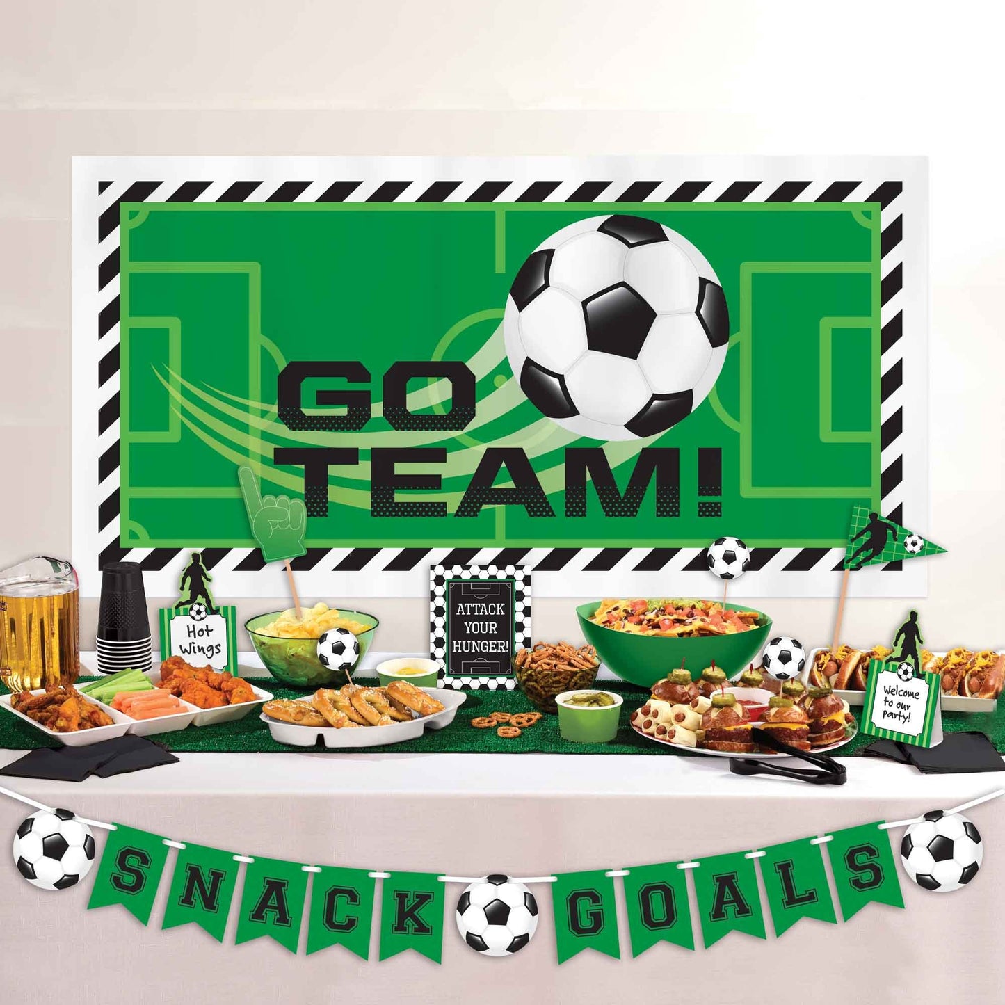 Goal Getter Soccer Deluxe Buffet Decorating Kit