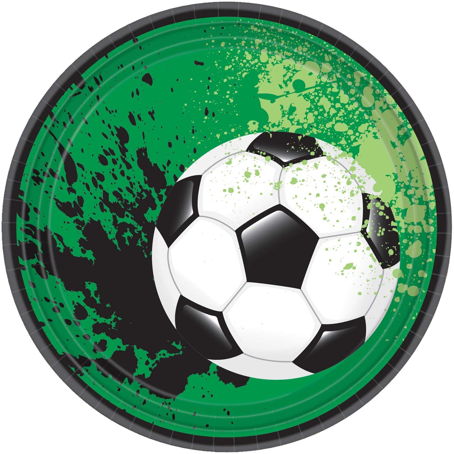 Goal Getter Soccer 17cm Round Paper Plates