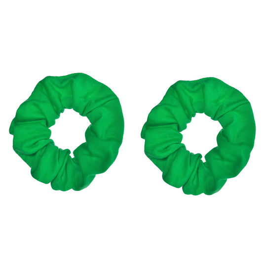 Hair Scrunchies Green 2PK