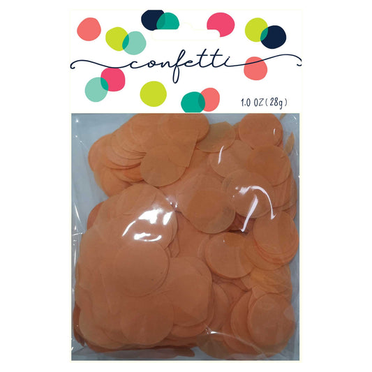 Confetti Circles Orange 2cm Tissue Paper 28g