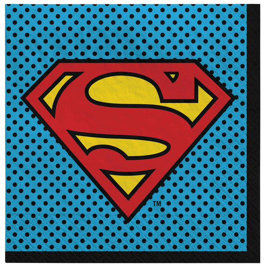 Justice League Heroes Unite Superman Lunch Napkins