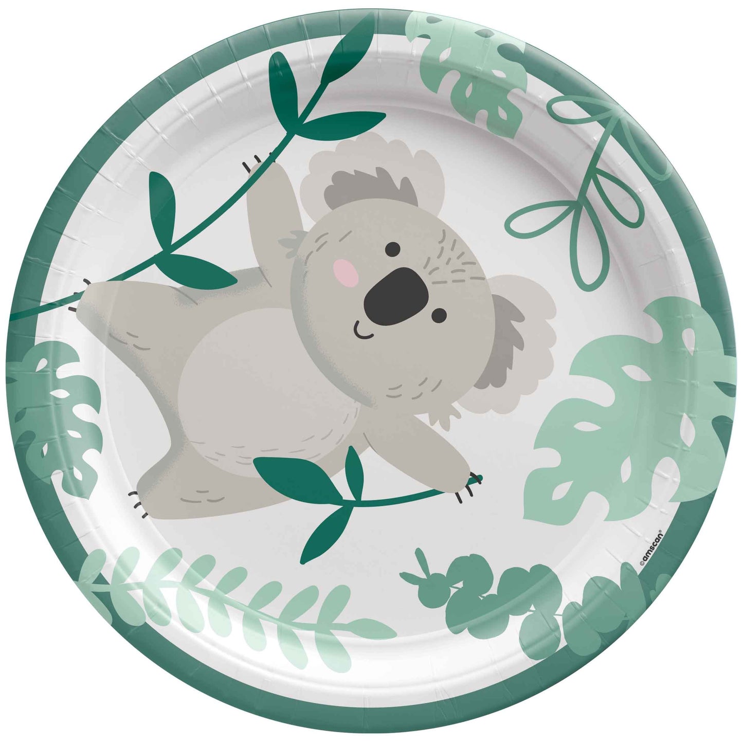 Koala 17cm Round Paper Plates