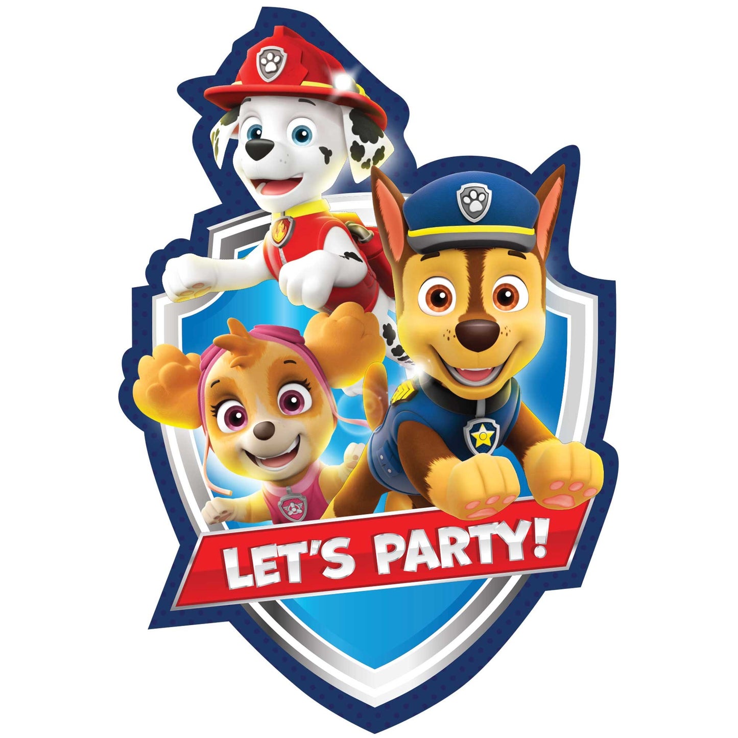 Paw Patrol Adventures Postcard Invitations