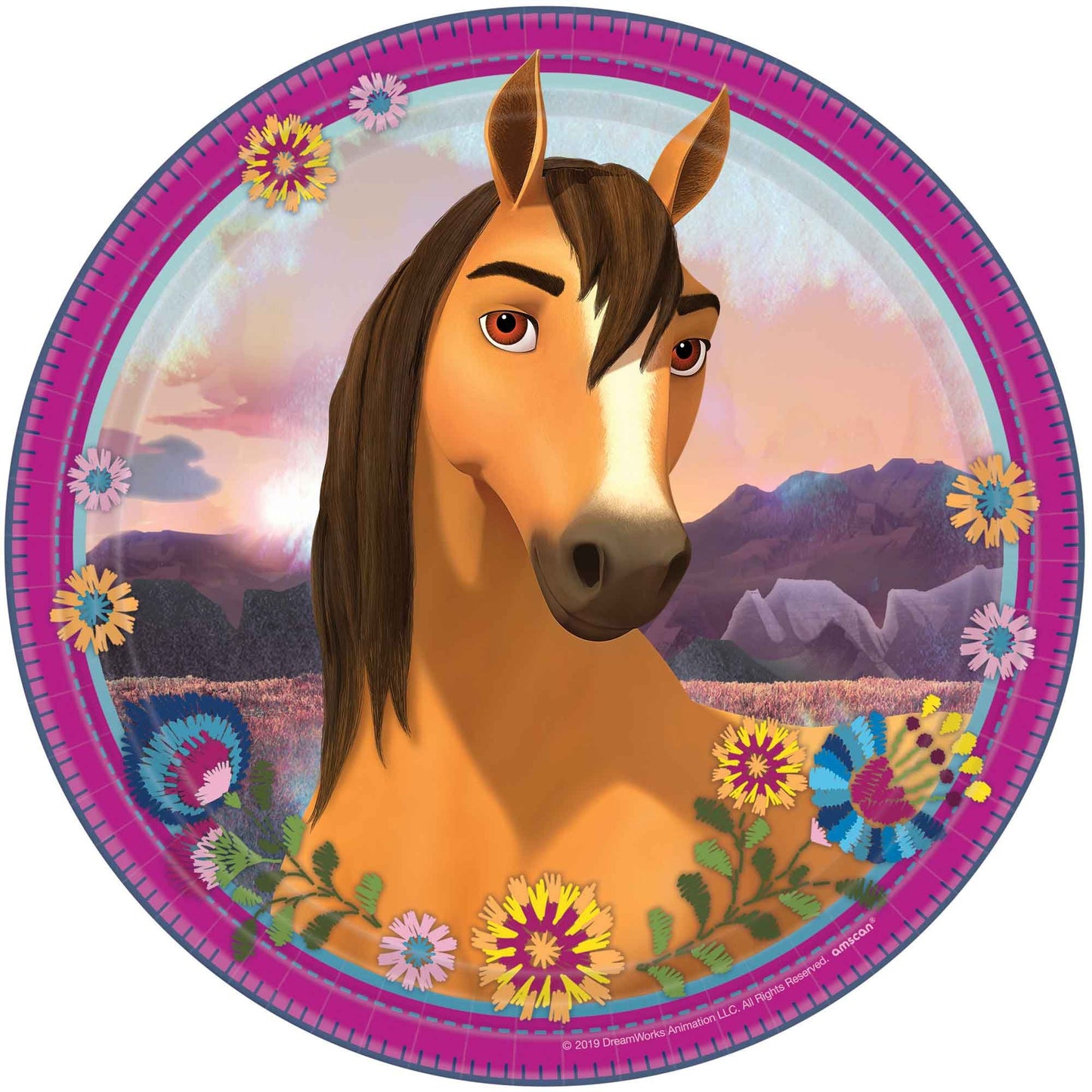 Spirit Riding Free 23cm Round Paper Plates