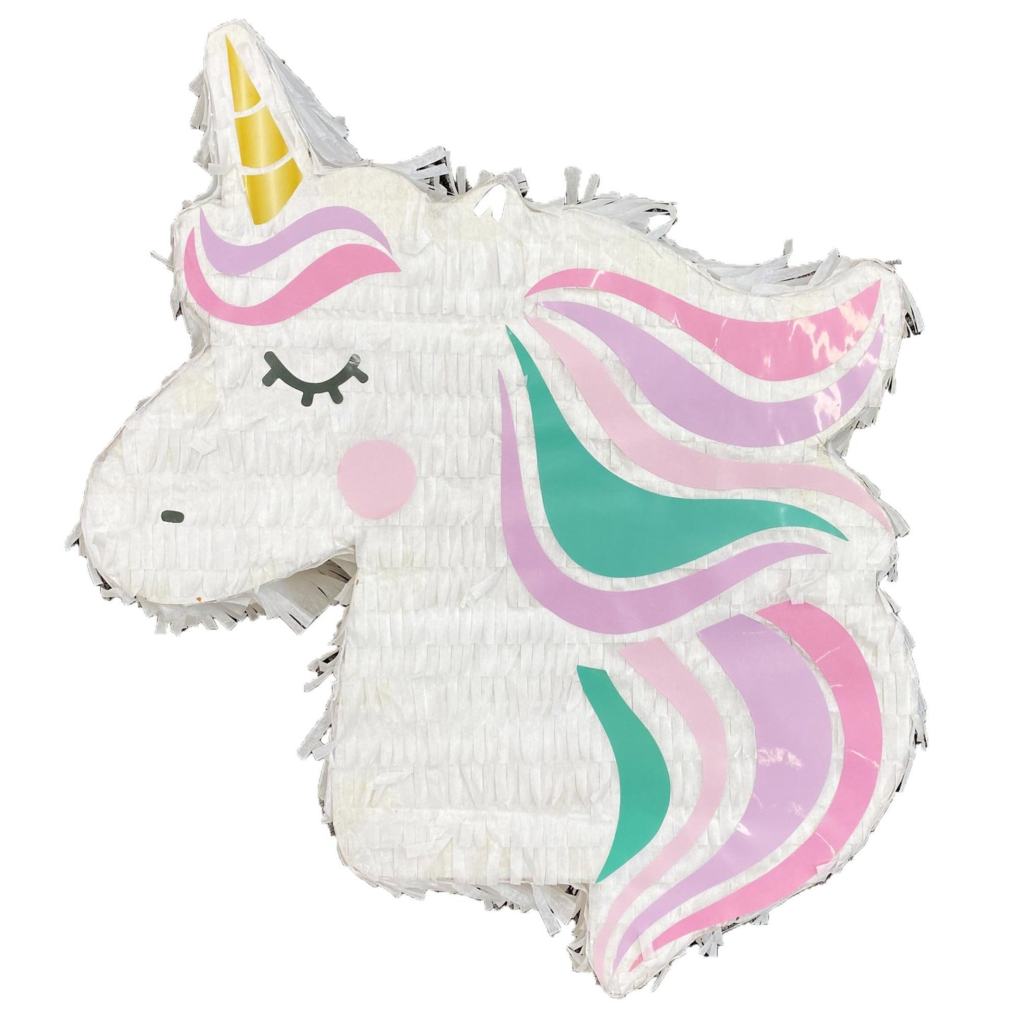 Unicorn Head 2D Shape Pinata