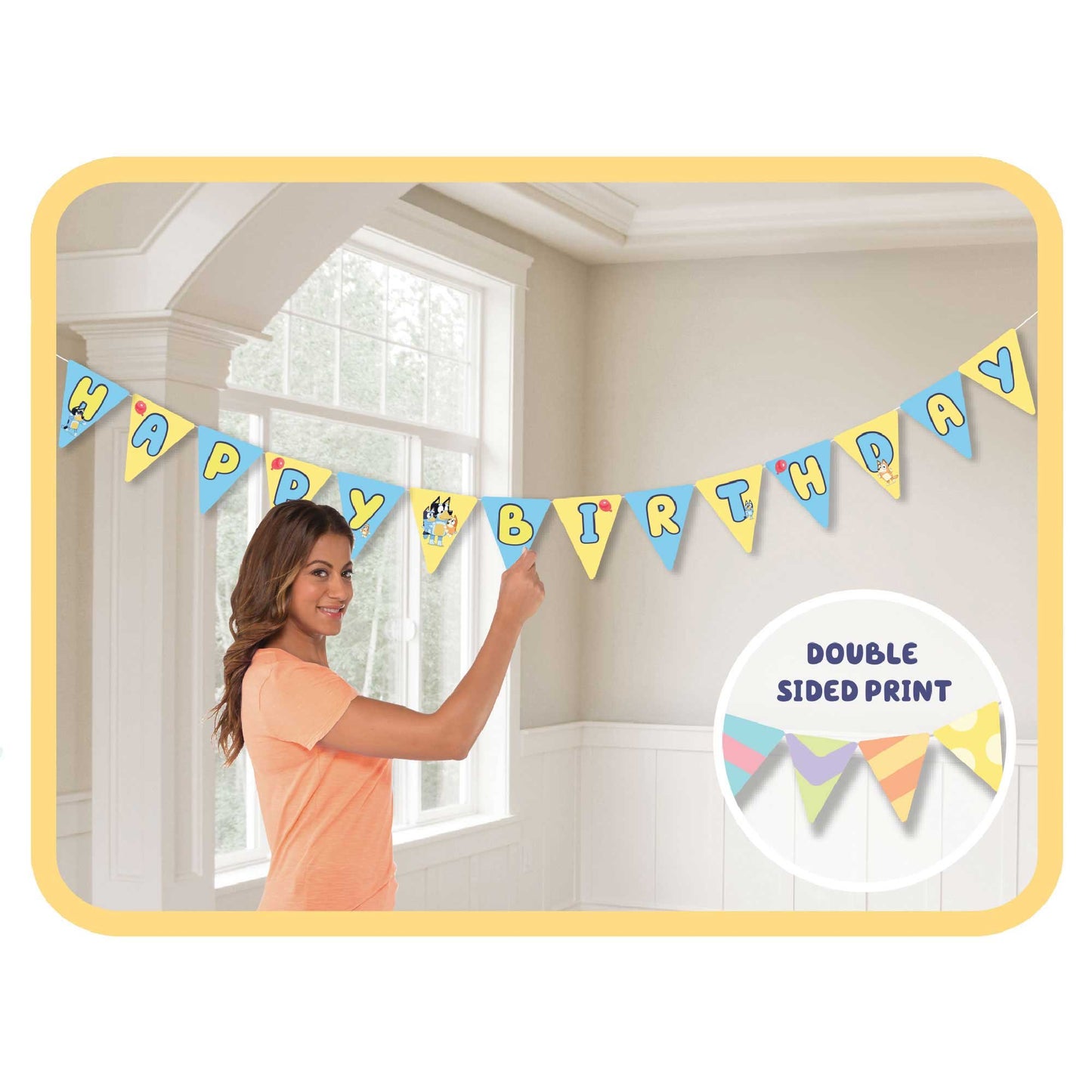 Bluey Bunting Paper Banner