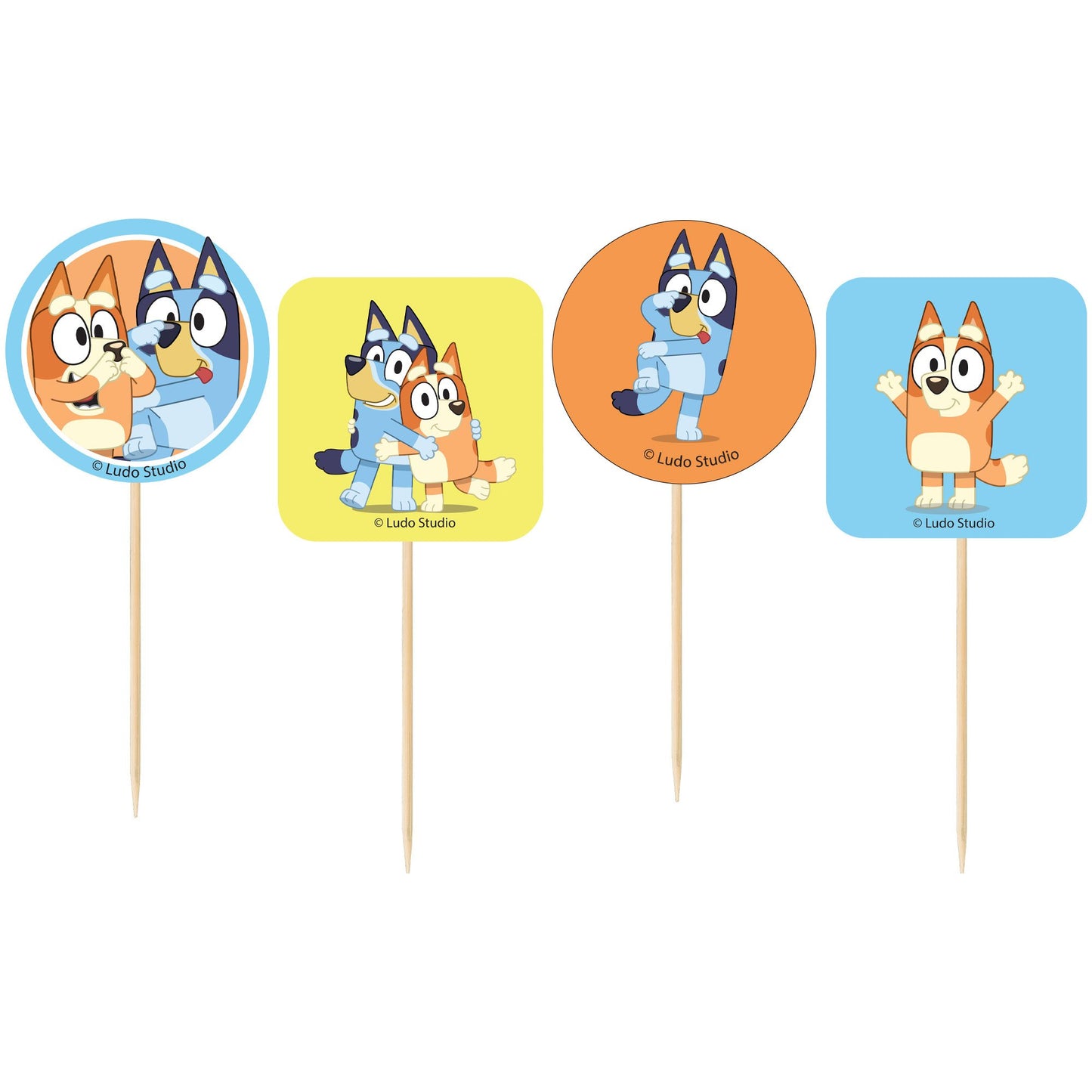 Bluey Cupcake Picks