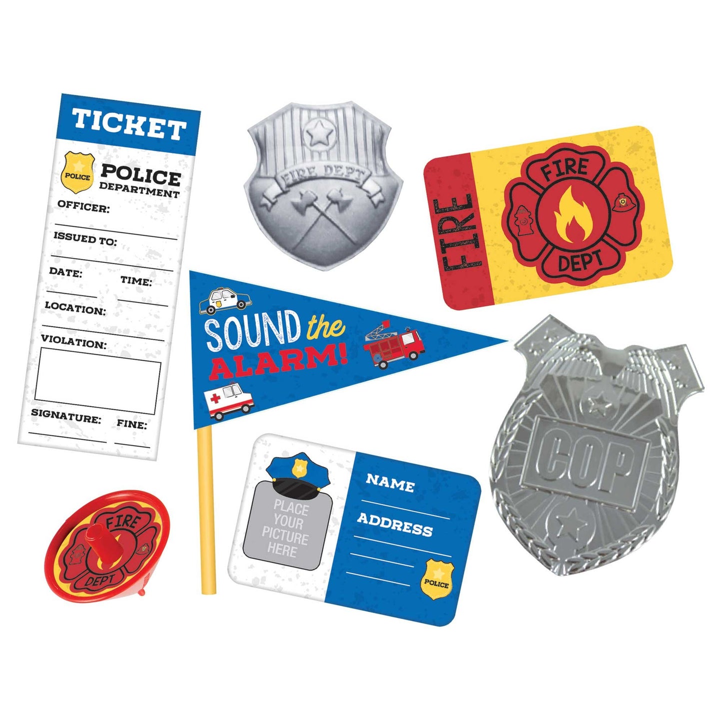 First Responders Mega Mix Favours (Pack of 48)