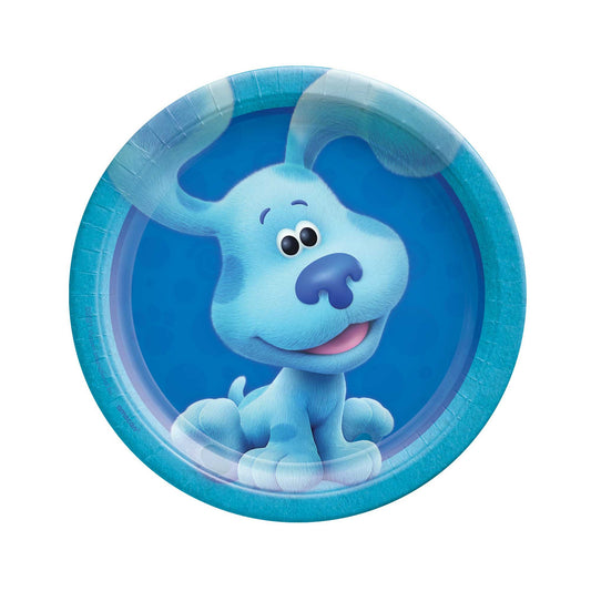 Blue's Clues Blue 17cm Round Paper Plates (Pack of 8)