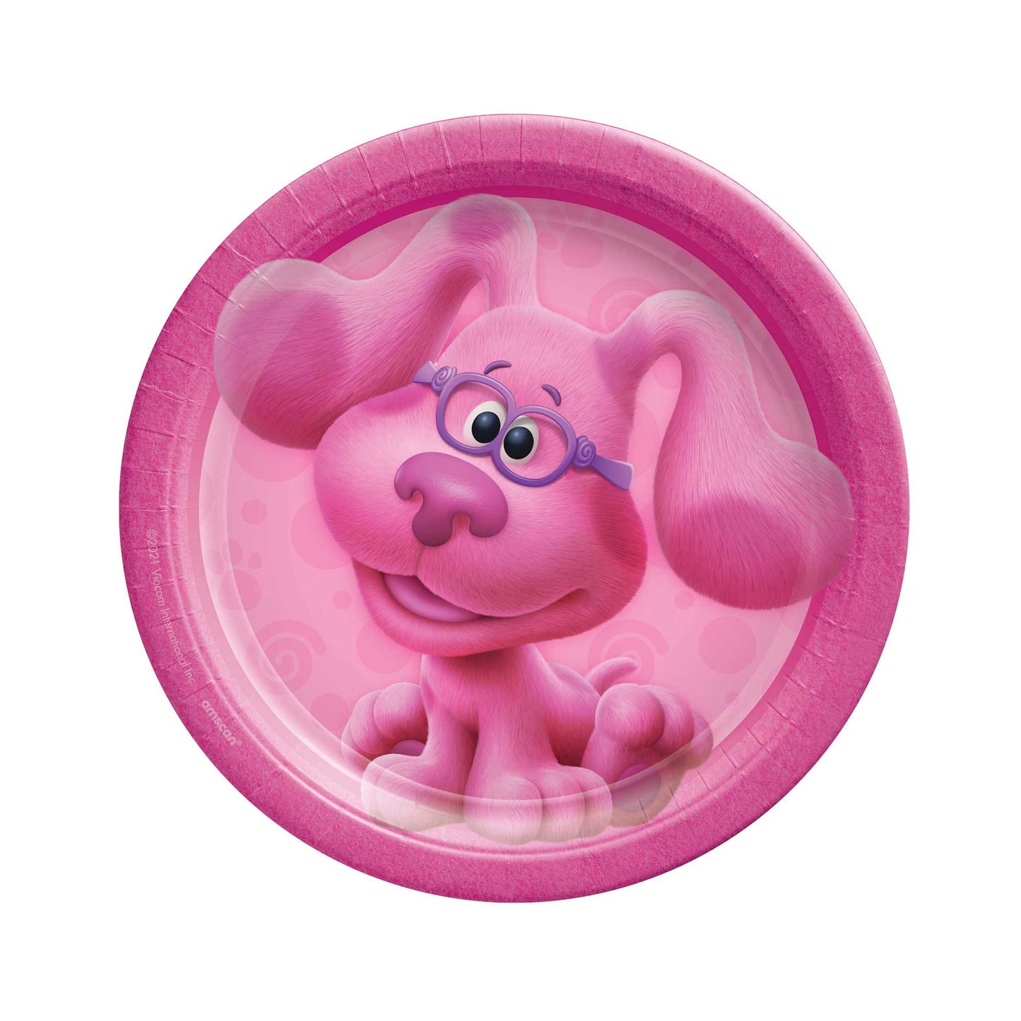 Blue's Clues Pink 17cm Round Paper Plates