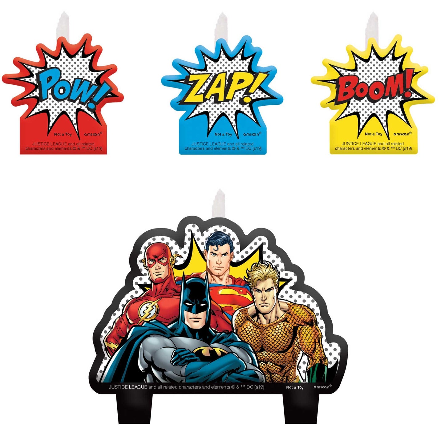 Justice League Heroes Unite Mini Moulded Candle Set