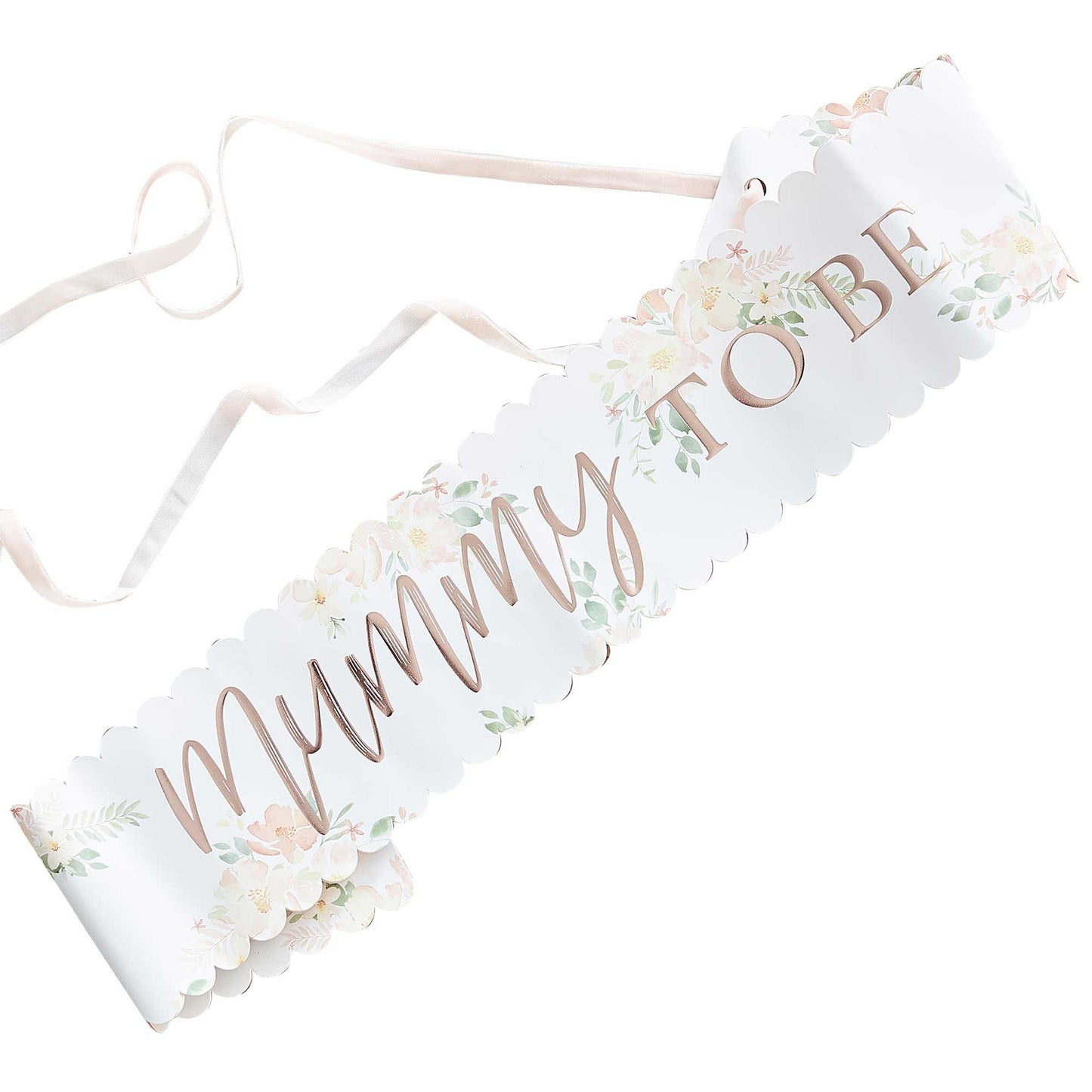 Baby in Bloom Sash Mummy to Be Foiled