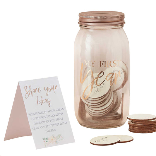 Baby in Bloom Memory Jar