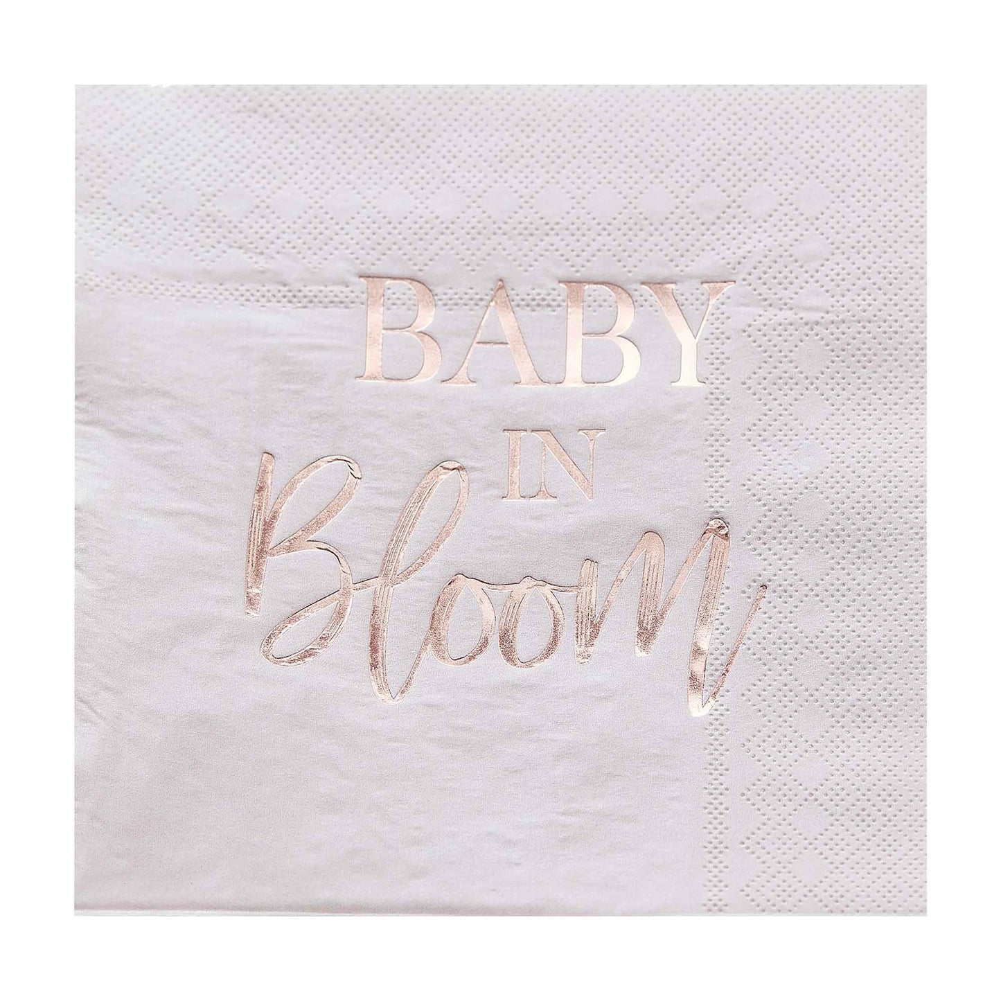 Baby in Bloom Lunch Napkins Foiled