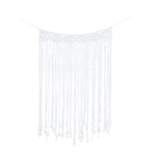 A Touch of Pampas Macrame Wall Hanging Backdrop Cream