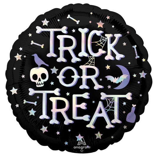 45cm Standard Holographic Iridescent Trick or Treat