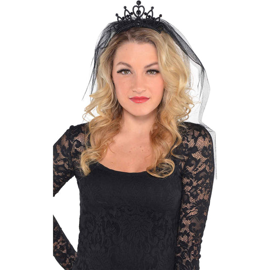 Black Veiled Tiara