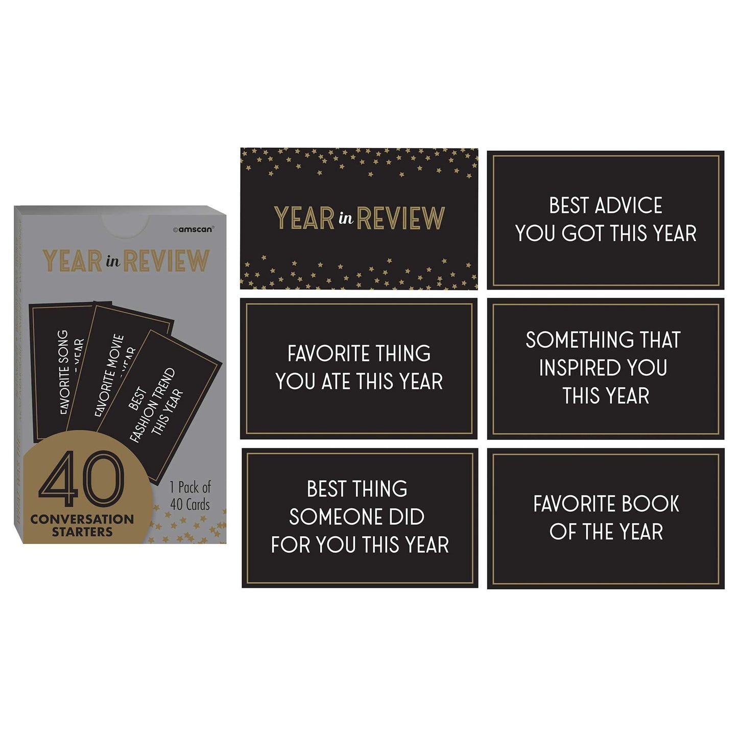 New Year Best of the Year Card Game