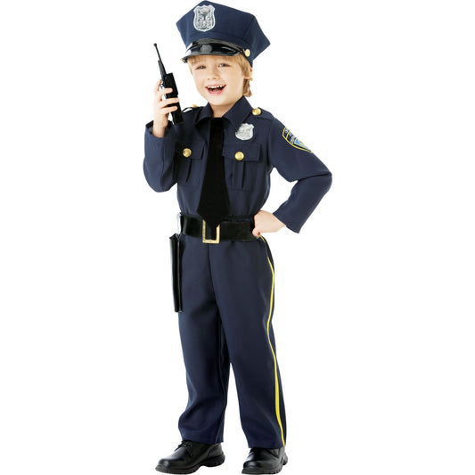 Costume Police Officer Boys 6-8 Years