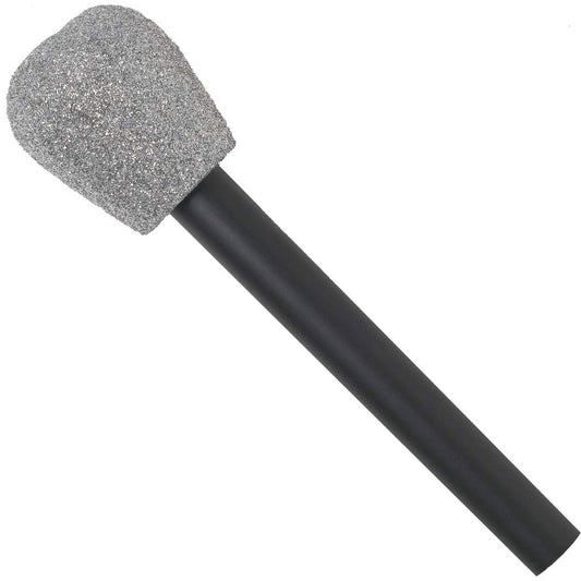 Microphone Silver Glittered